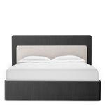 Bed Frame Dimitrios King size Charcoal grey oak veneer | solid wood | durini natural, Suitable for a king size box spring or mattress 120184 6