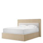 Bed Frame Dimitrios Queen size Washed oak veneer | solid wood | durini natural, Suitable for a queen size box spring or mattress 120185 13