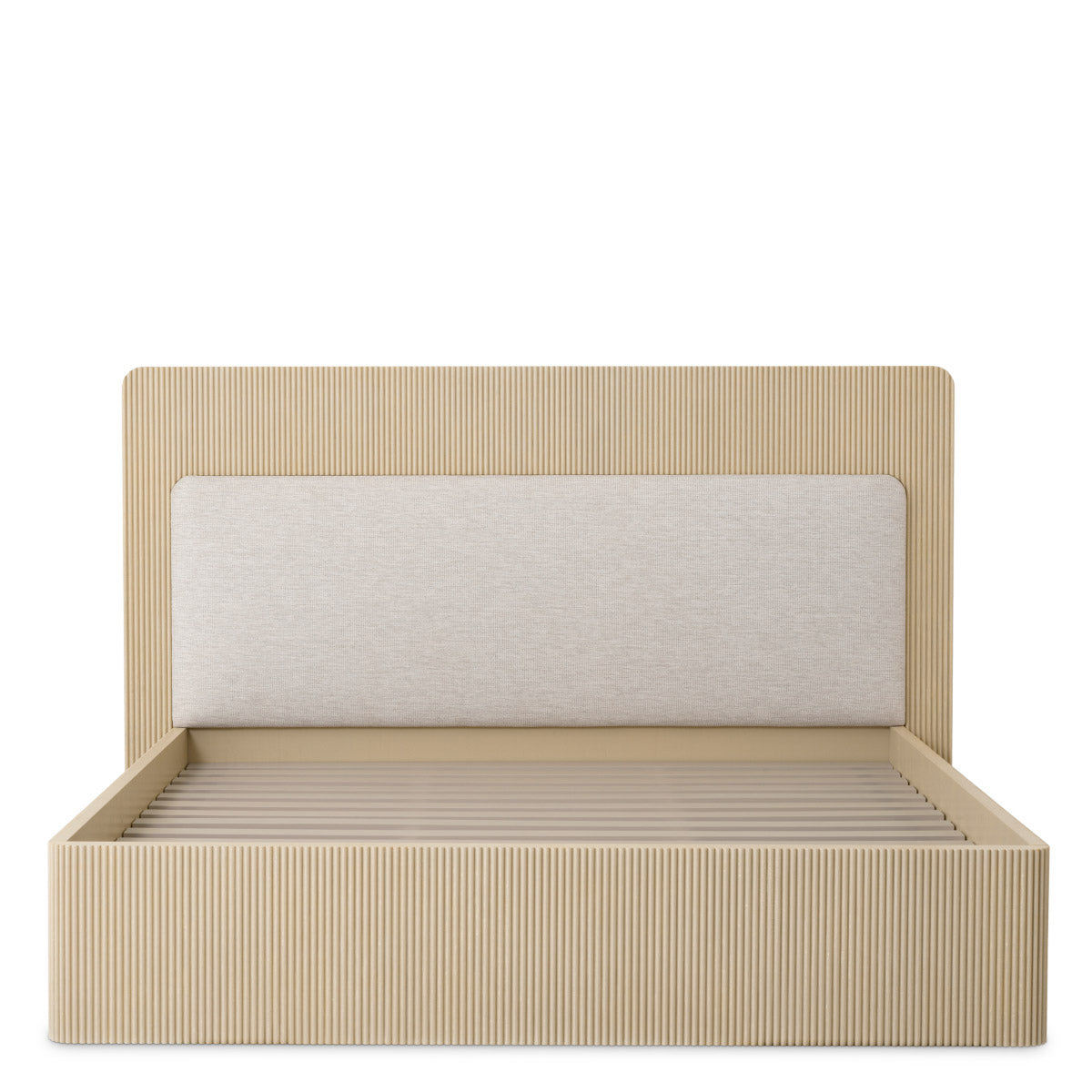 Bed Frame Dimitrios King size Washed oak veneer | solid wood | durini natural, Suitable for a king size box spring or mattress 120186 5