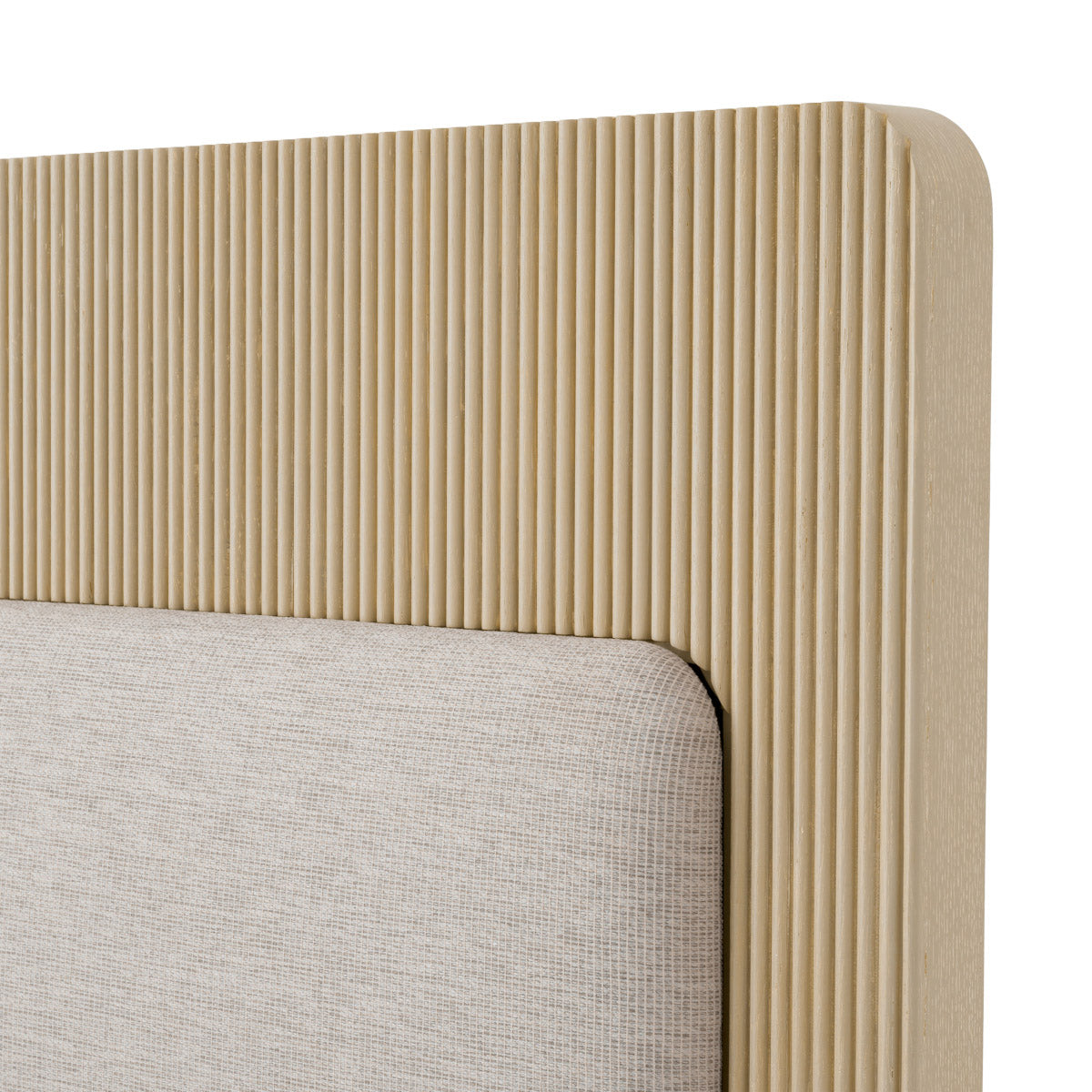 Bed Frame Dimitrios King size Washed oak veneer | solid wood | durini natural, Suitable for a king size box spring or mattress 120186 8