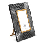 Close-up of Picture Frame Camille highlighting Brass, Glass and Antique Brass, Smoke Glass (Image 2)