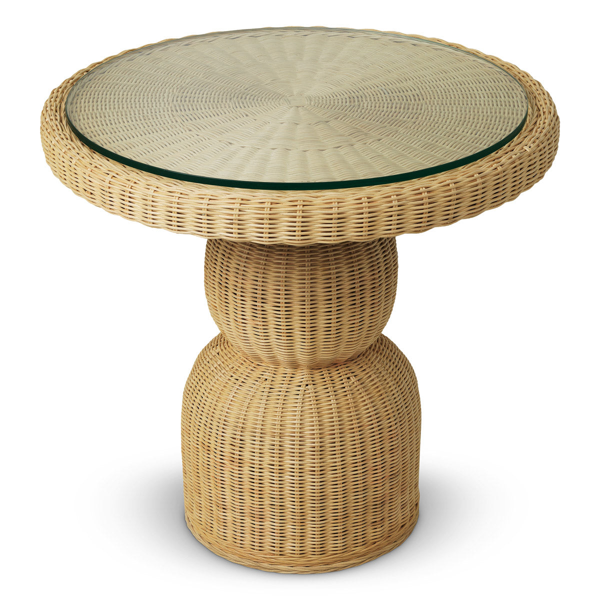 Detail shot of Dining Table Tiago craftsmanship — Glass accents (Image 5)