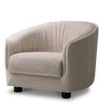 Chair Jameson Amaro cream | black feet 100% polyester Chairs & Sofas 120271 2