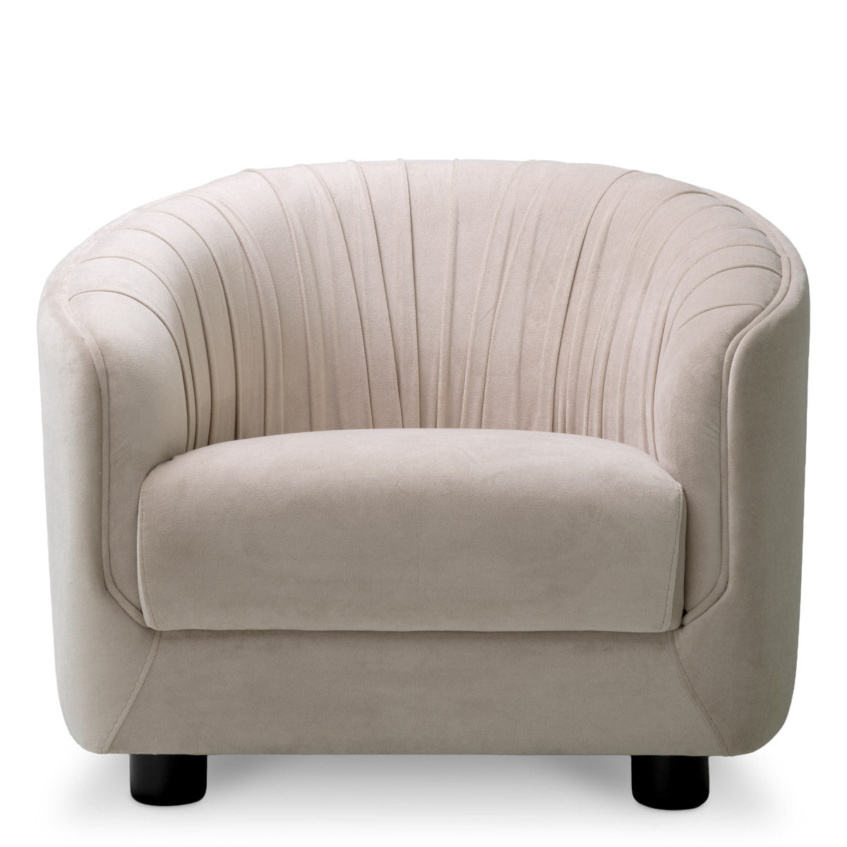 Chair Jameson Amaro cream | black feet 100% polyester Chairs & Sofas 120271 4