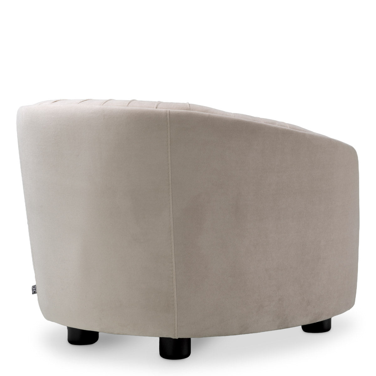 Chair Jameson Amaro cream | black feet 100% polyester Chairs & Sofas 120271 5