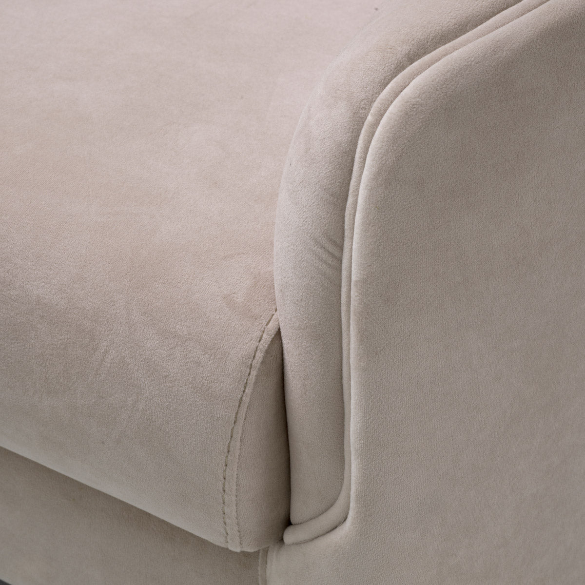 Chair Jameson Amaro cream | black feet 100% polyester Chairs & Sofas 120271 7