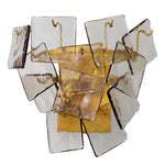 Close-up of Wall Lamp Biltmore highlighting Brass, Glass and Antique Brass, Light Smoke Glass (Image 2)