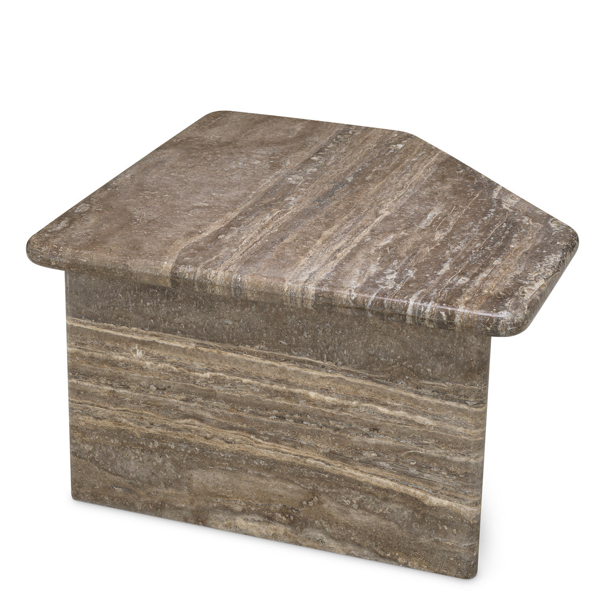 Coffee Table Ciro L by Eichholtz in a styled setting — Silver Travertine (Image 4)