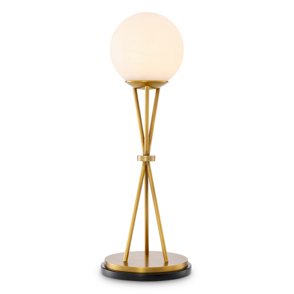 Eichholtz Table Lamp Izzy — Antique Brass, Alabaster hero image (Image 1)