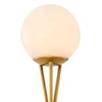 Table Lamp Izzy by Eichholtz in a styled setting — Antique Brass, Alabaster (Image 4)