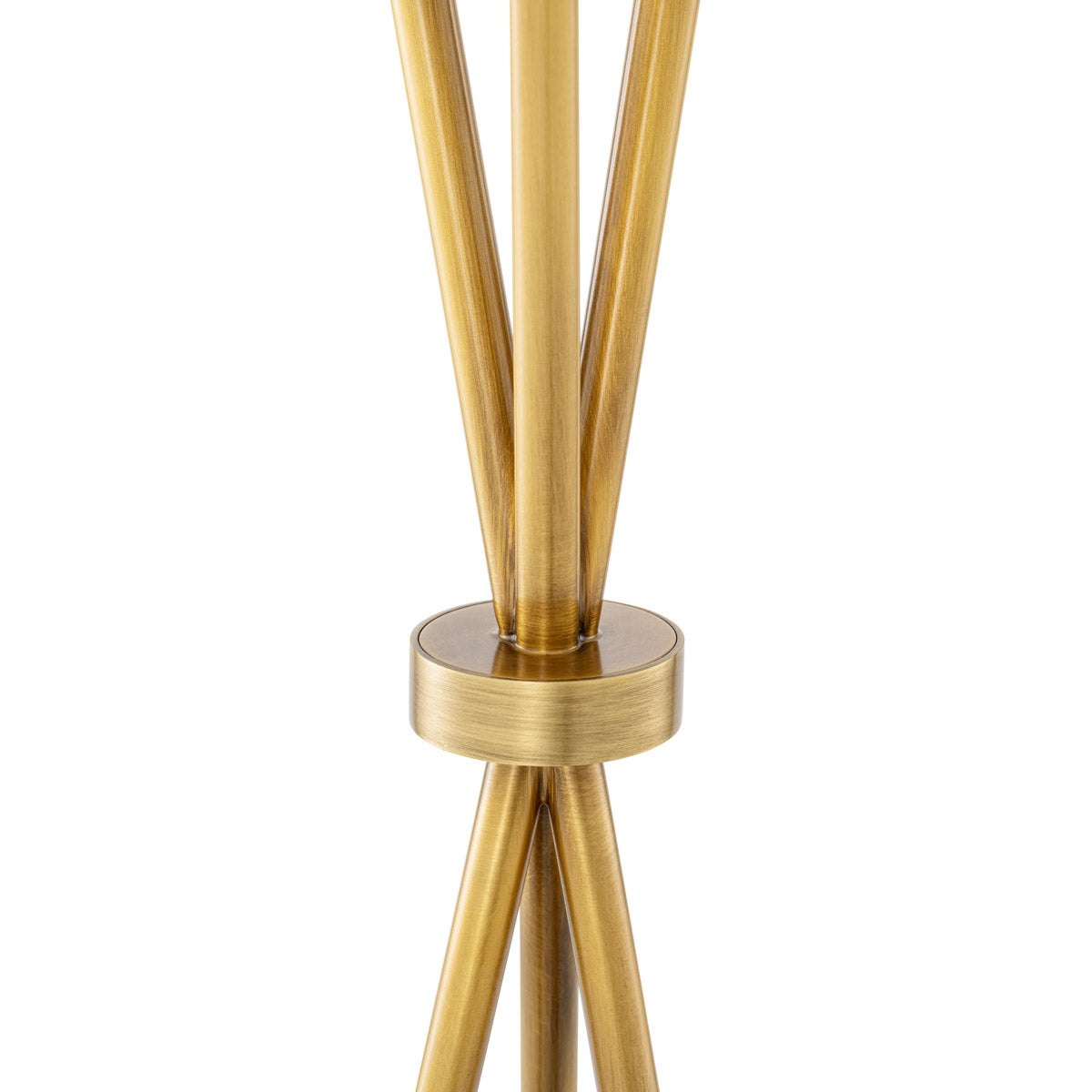 Detail shot of Table Lamp Izzy craftsmanship — Brass, Alabaster accents (Image 5)