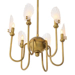 Detail shot of Chandelier Isabelle craftsmanship — Brass, Glass accents (Image 5)