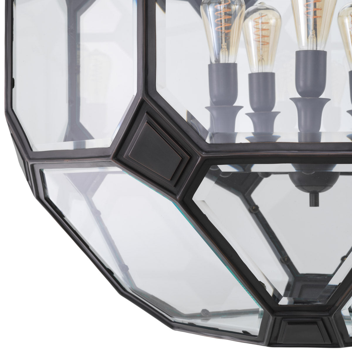 Lantern Olympia L by Eichholtz in a styled setting — Bronze Highlight (Image 4)