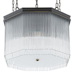 Alternate perspective of Chandelier Estela — Bronze Highlight, Clear Glass finish (Image 6)