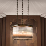 Eichholtz Chandelier Estela — Bronze Highlight, Clear Glass hero image (Image 9)