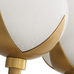 Detail shot of Wall Lamp Alesa Double craftsmanship — Brass, Alabaster accents (Image 5)