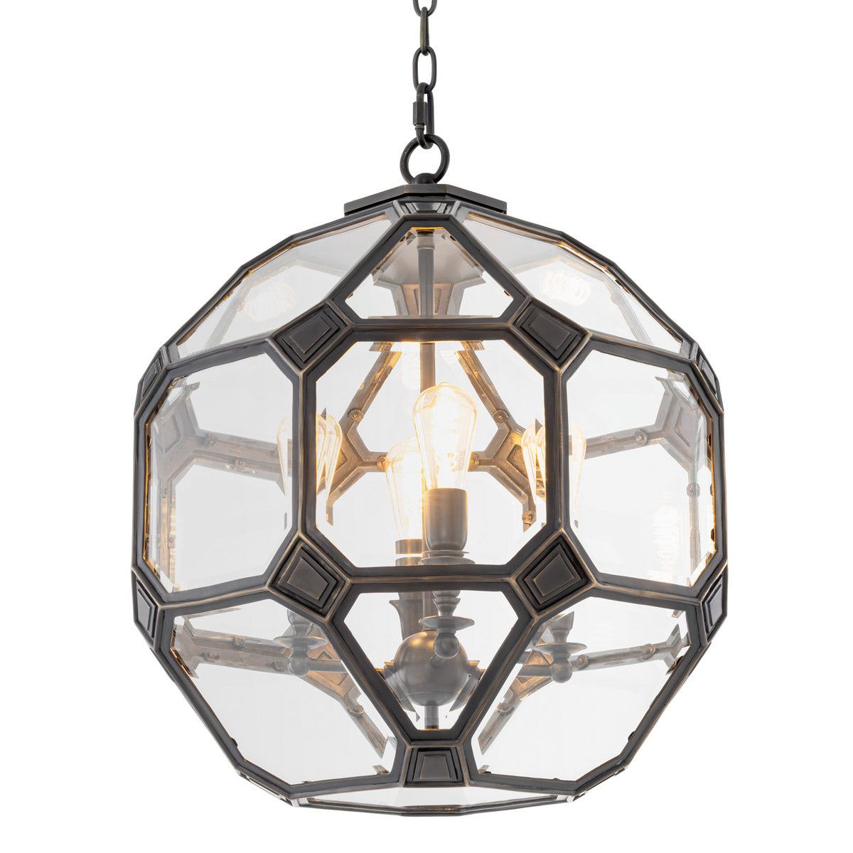 Lantern Olympia S by Eichholtz in a styled setting — Bronze Highlight (Image 4)