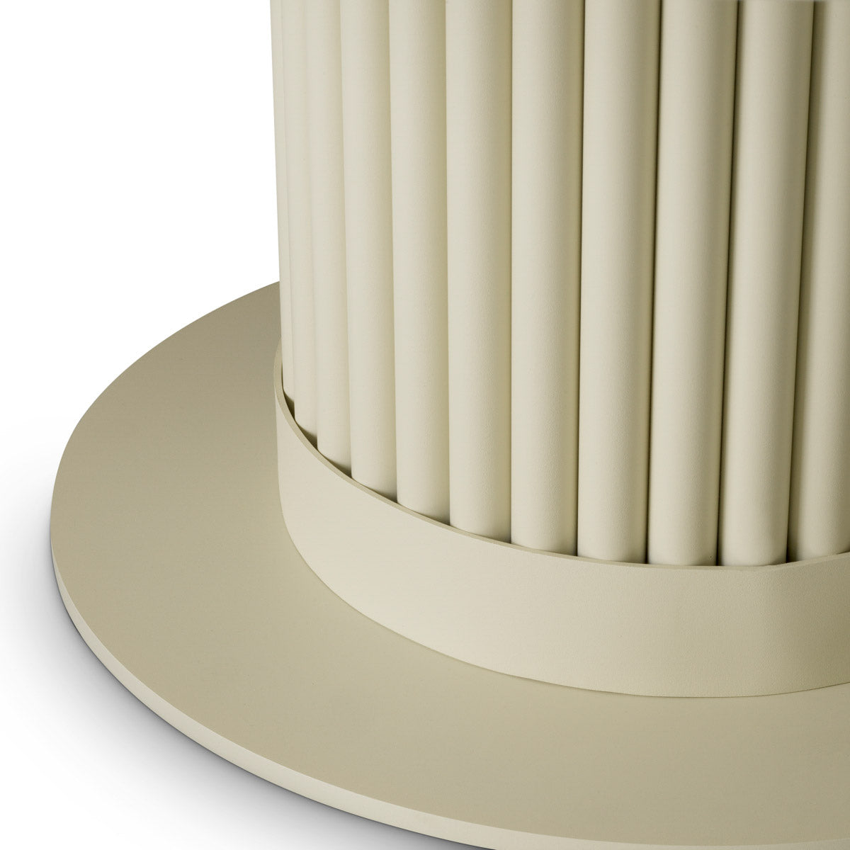 Outdoor Coffee Table Volterra Round Sand finish | cream ceramic top Outdoor 120312 5