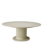 Outdoor Coffee Table Volterra Round Sand finish | cream ceramic top Outdoor 120312 10