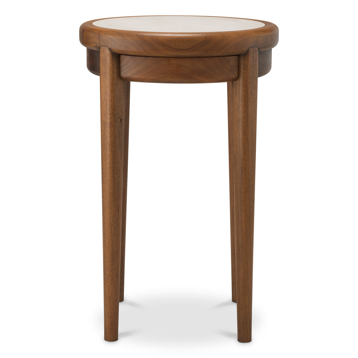 Angled view of Side table Hensley Round showing proportions and detailing (Image 3)