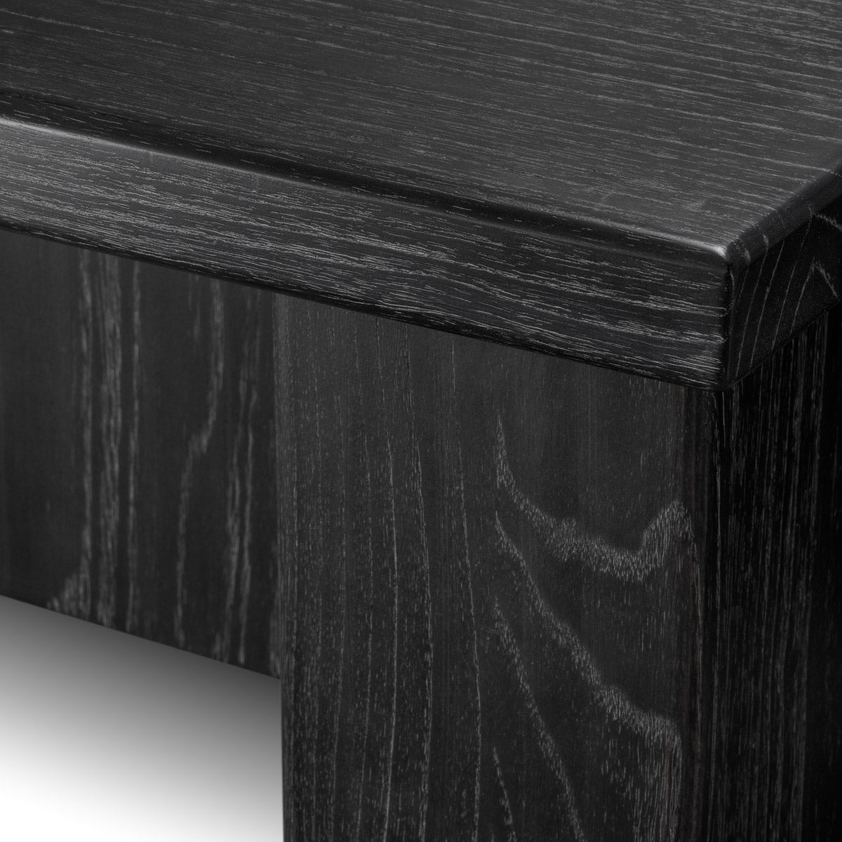Detail shot of Coffee Table Yardham craftsmanship — Travertine accents (Image 13)