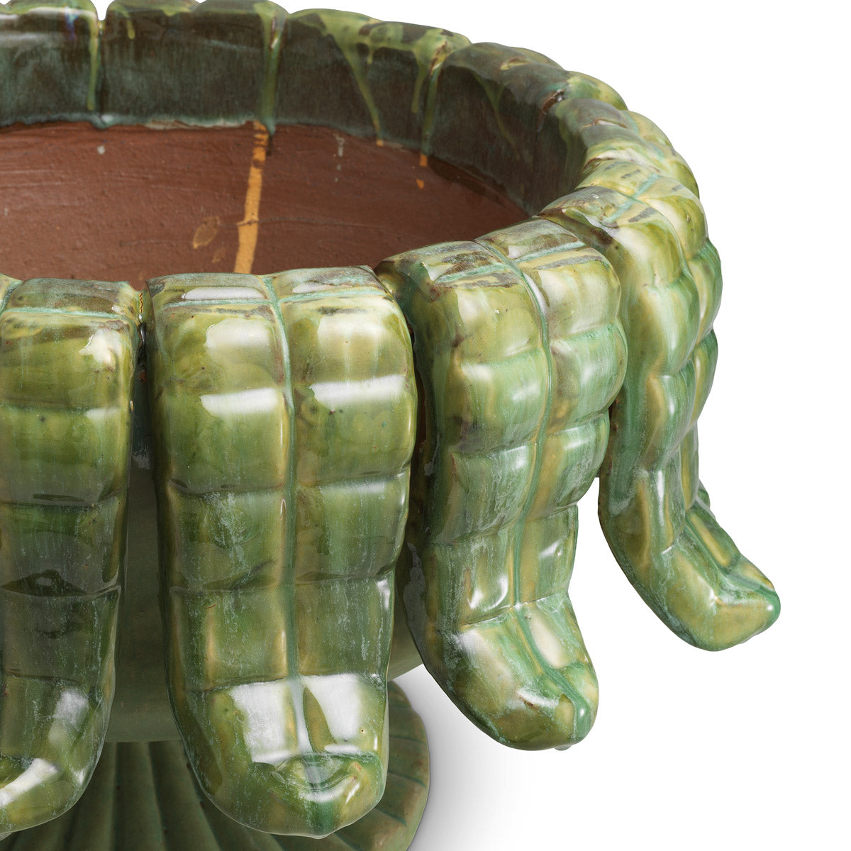 Outdoor Planter Grantham by Eichholtz in a styled setting — Green (Image 4)