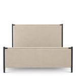 Bed Frame Bellingham King size by Eichholtz in a styled setting — Black, Renato Ecru Fabric (Image 4)