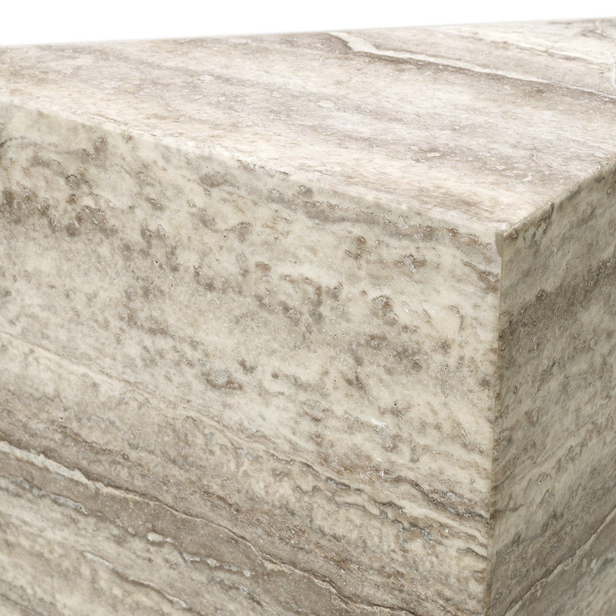 Alternate perspective of Column Northbridge L — Silver Travertine finish (Image 6)