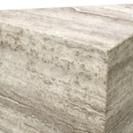 Alternate perspective of Column Northbridge L — Silver Travertine finish (Image 6)
