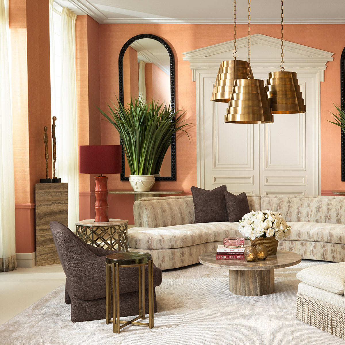 Eichholtz Column Northbridge L — Silver Travertine hero image (Image 9)