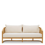 Outdoor Sofa Aruba Natural teak | sunbrella canvas 100% solution-dyed acrylic Outdoor 120407 4