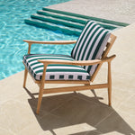 Eichholtz Outdoor Chair Manzo — Natural Teak, Florent Green hero image (Image 9)