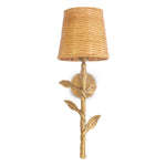 Wall Lamp Farini by Eichholtz in a styled setting — Vintage Brass, Rattan Shade (Image 4)