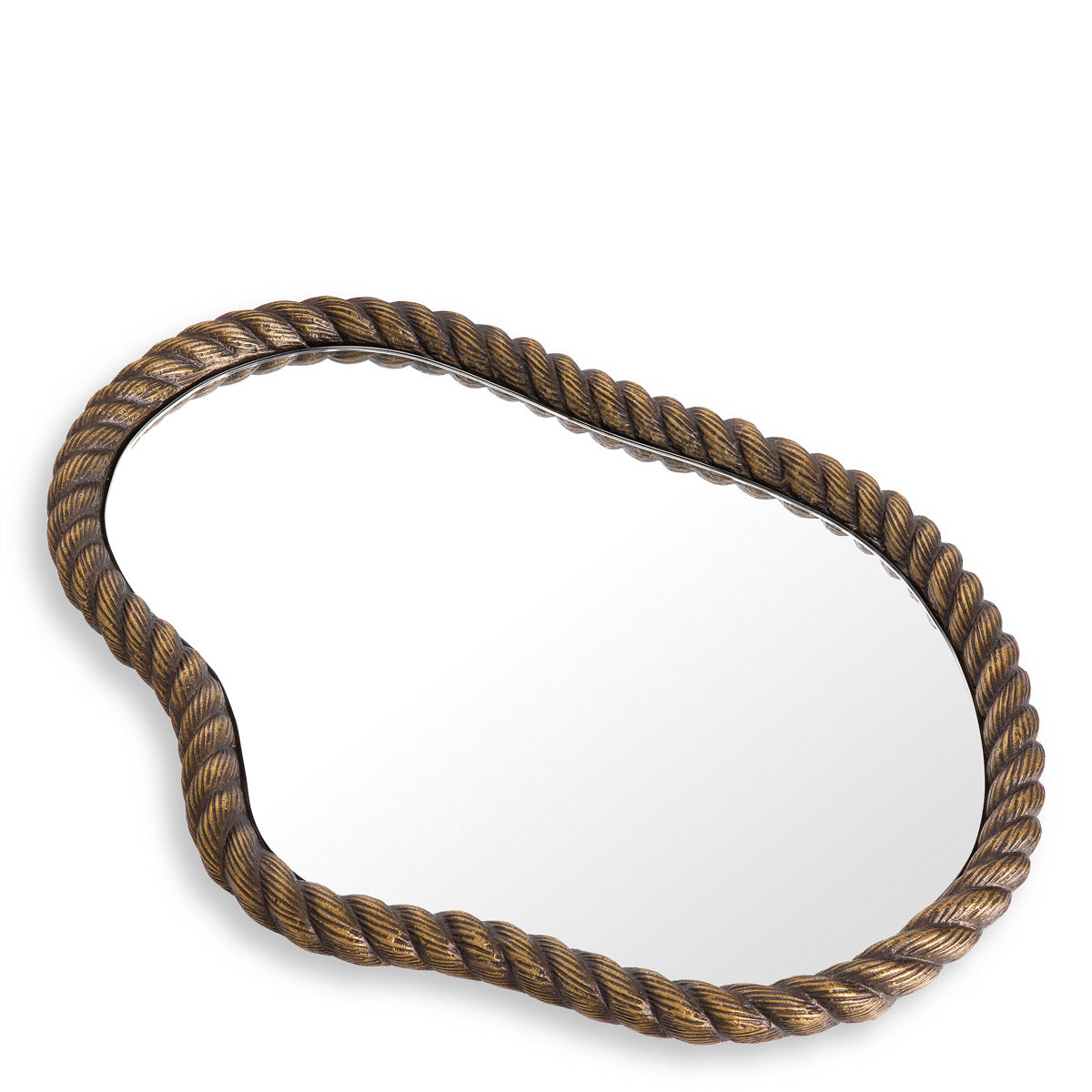 Close-up of Tray Elvington highlighting Brass and Antique Brass, Handcasted Frame (Image 2)