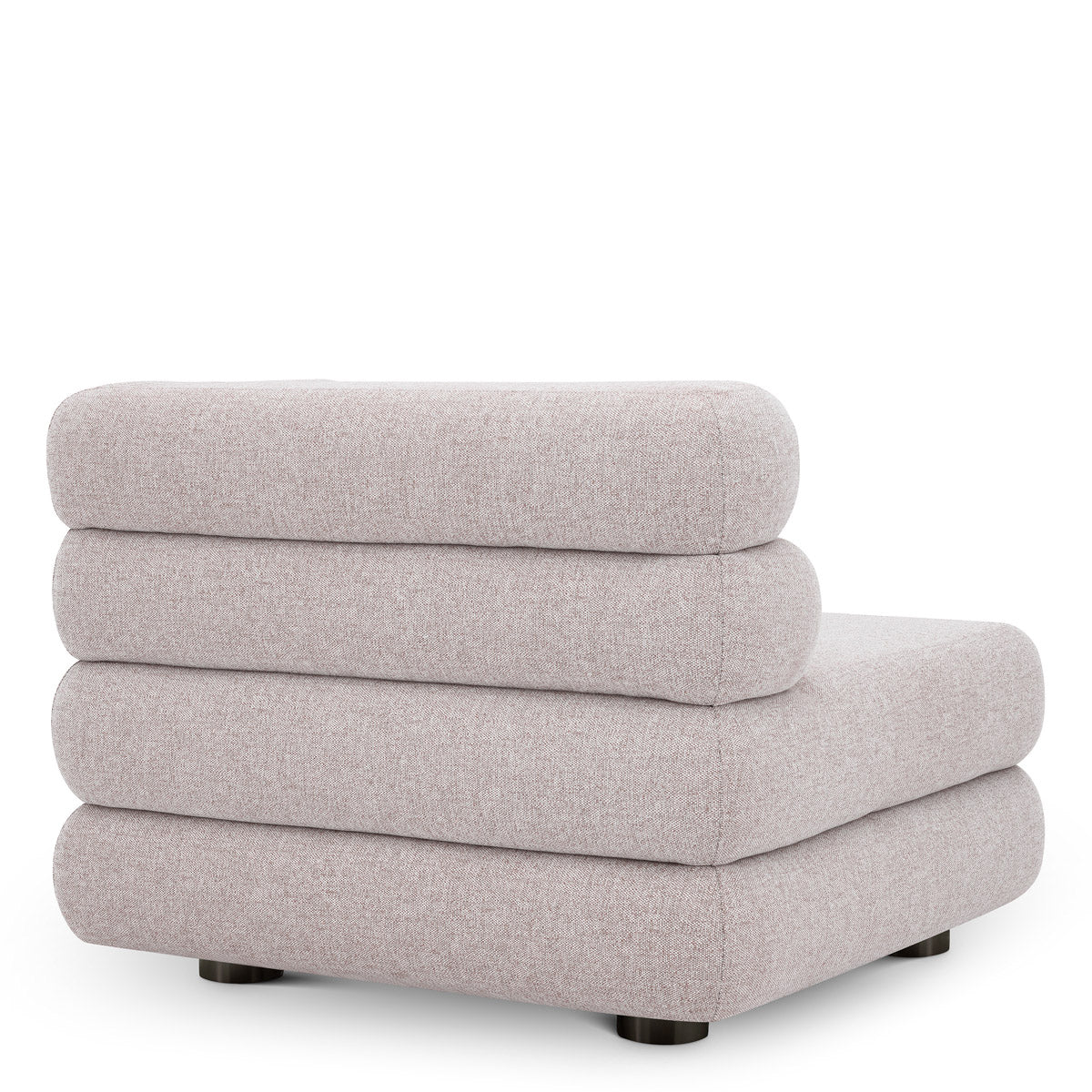 Outdoor Modular Sofa Malaga - Right by Eichholtz in a styled setting — Mauritius Light Grey (Image 12)