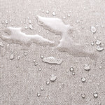 Close-up of Outdoor Modular Sofa Malaga - Left highlighting Polyester and Mauritius Light Grey (Image 2)