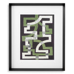 Print Window Trellis by Michael Willett set of 2 Black wooden frame | clear glass Accessories 120719 4