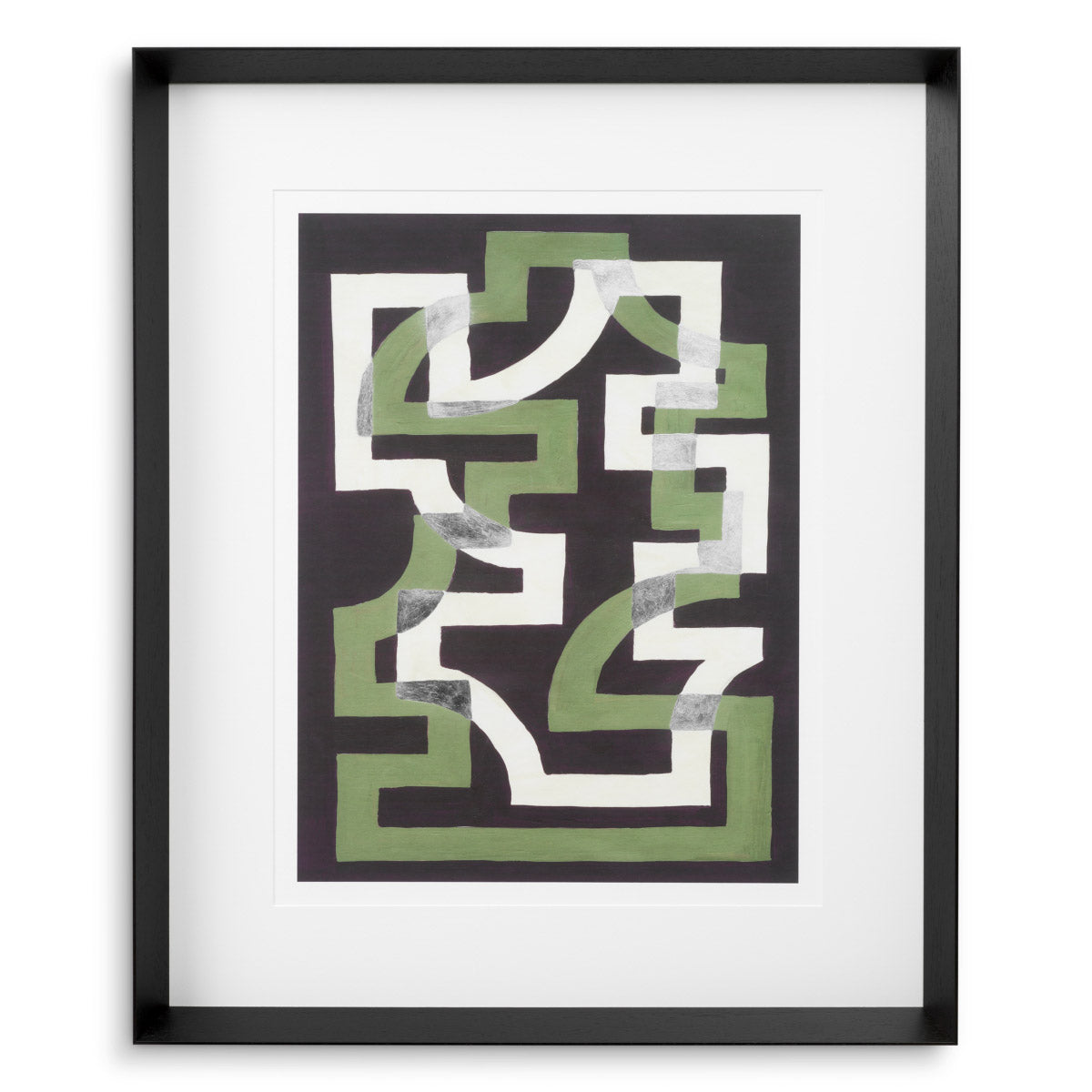 Print Window Trellis by Michael Willett set of 2 Black wooden frame | clear glass Accessories 120719 5