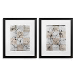 Print Ink Casting by Michael Willett set of 2 Black wooden frame | clear glass Accessories 120720 2