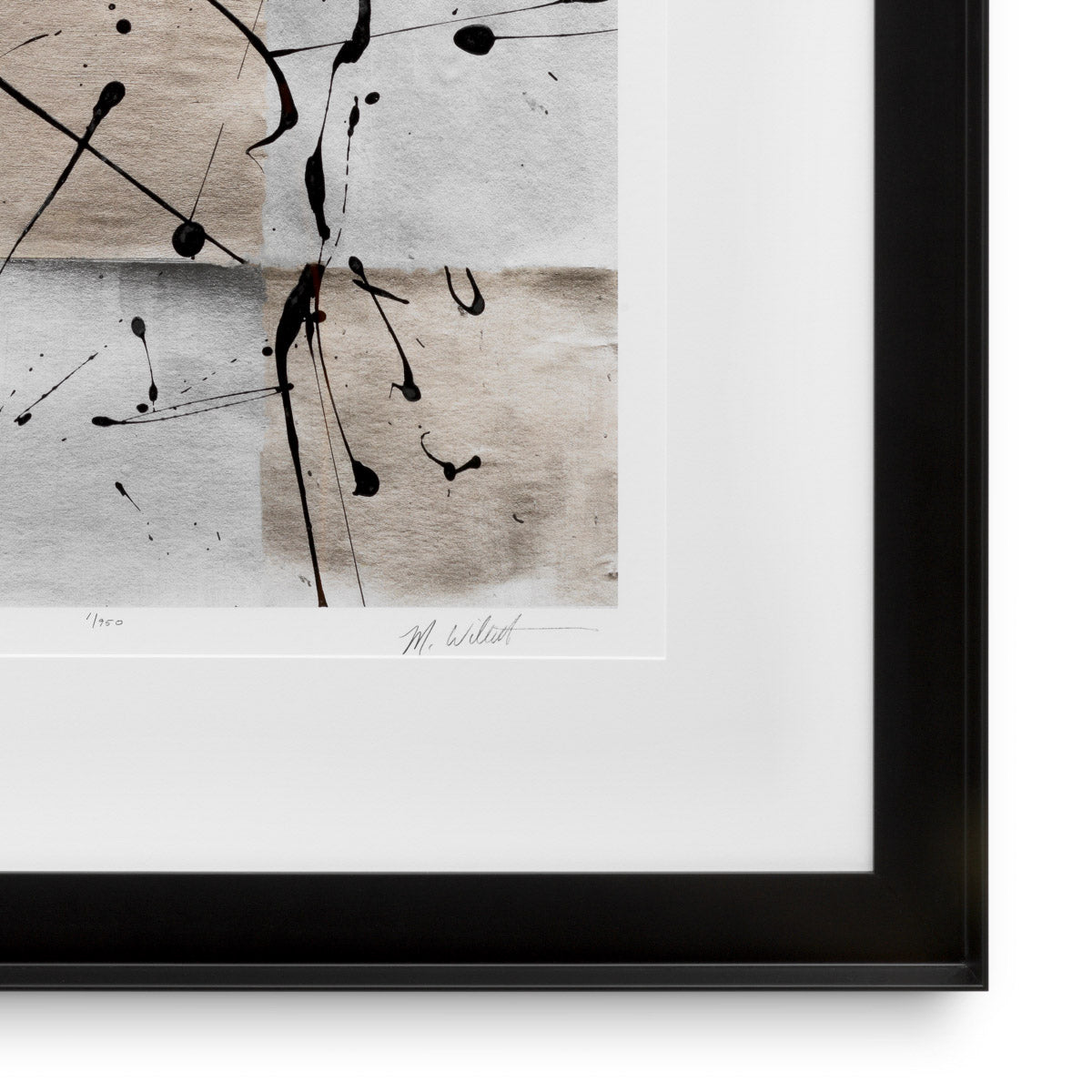 Print Ink Casting by Michael Willett set of 2 Black wooden frame | clear glass Accessories 120720 7