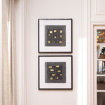 Print Black Squares by Michael Willett set of 2 Black wooden frame | clear glass Accessories 120722 3