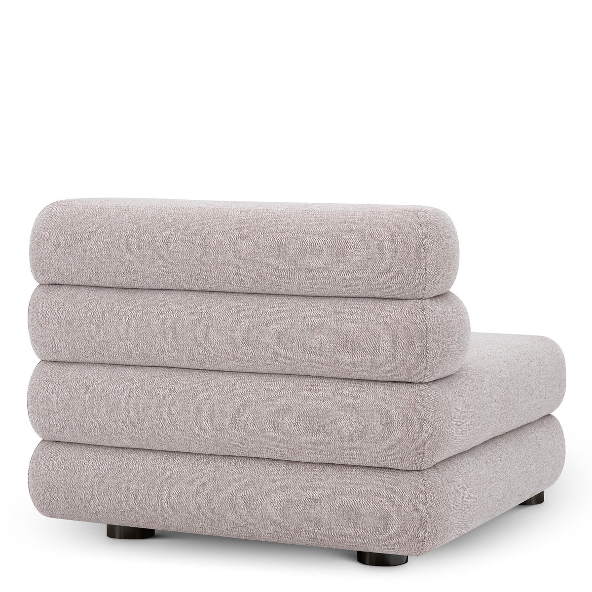 Angled view of Outdoor Modular Sofa Malaga - Middle showing proportions and detailing (Image 11)