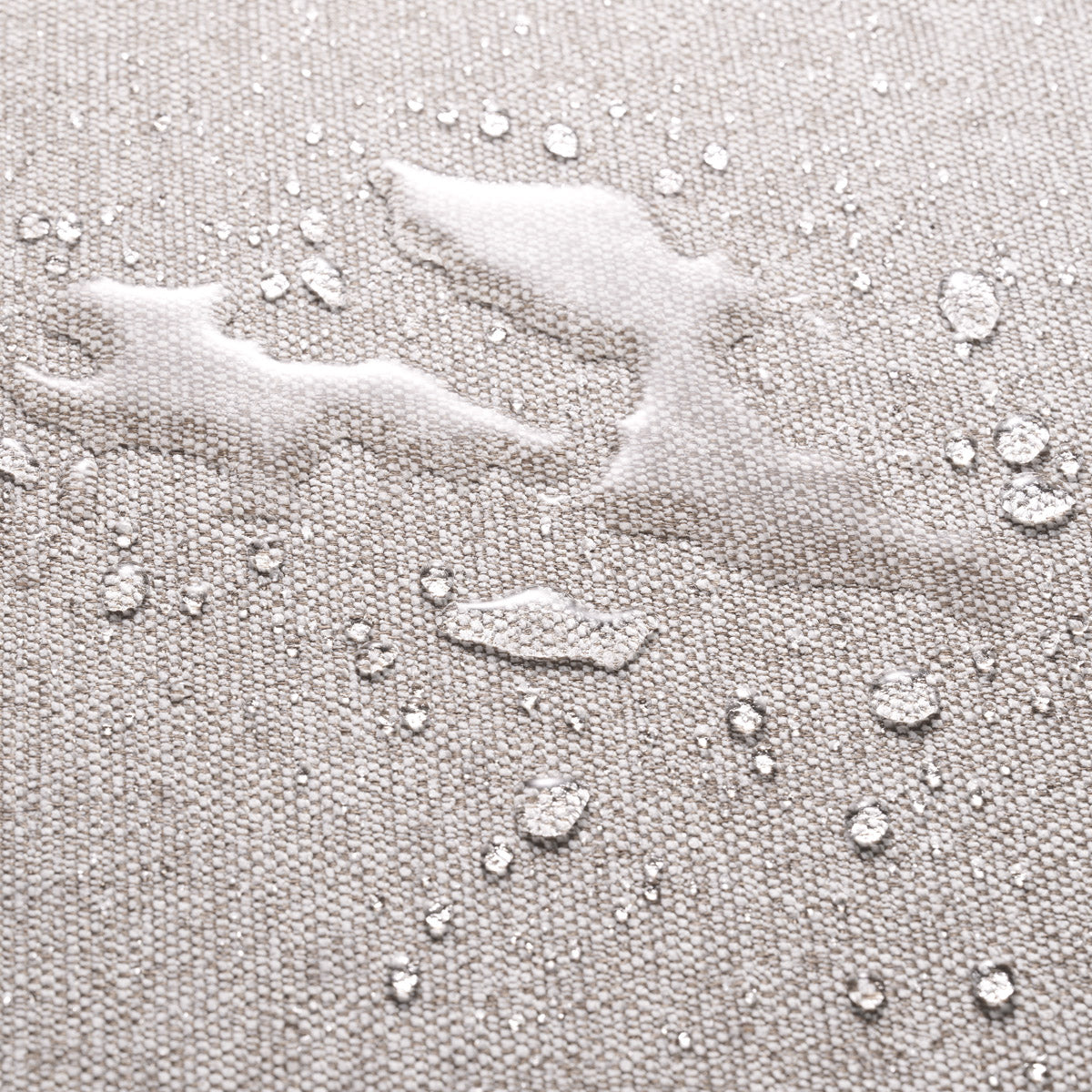 Close-up of Outdoor Modular Sofa Malaga - Middle highlighting Polyester and Mauritius Light Grey (Image 2)