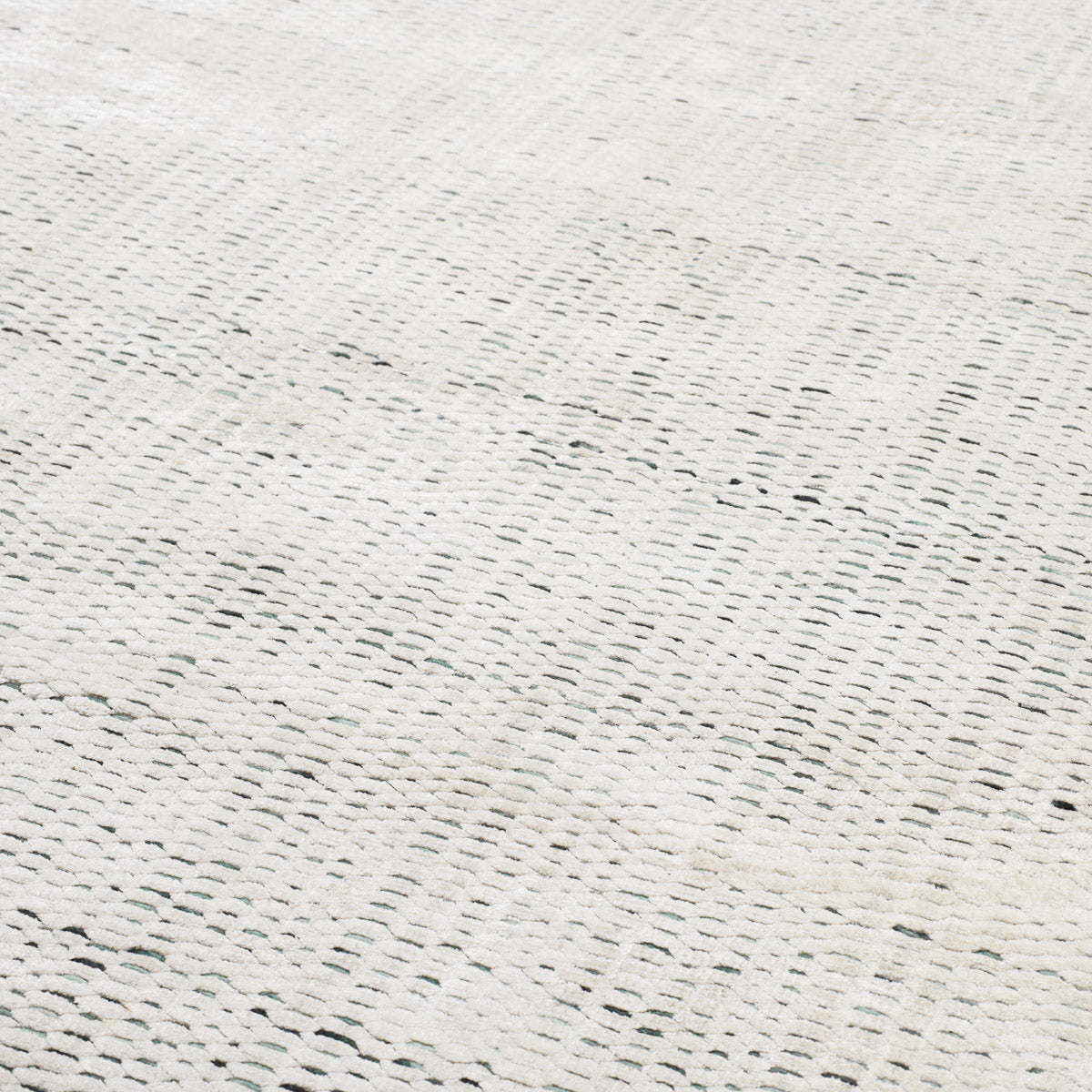 Eichholtz Rug Langdon Grey White 118.11" X 157.48" — Grey, White, Hand Woven, 60% Viscose, 20% Wool, 20% Cotton hero image (Image 1)