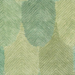 Close-up of Rug Mayfield 78.74" X 118.11" highlighting Fabric and Green, Hand Tufted, 100% Wool Pile (Image 2)