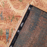 Alternate perspective of Rug Marlton 78.74" X 118.11" — Brown, Orange, Hand Knotted, 100% Wool Pile finish (Image 6)