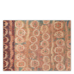 Close-up of Rug Marlton 118.11" X 157.48" highlighting Fabric and Brown, Orange, Hand Knotted, 100% Wool Pile (Image 2)