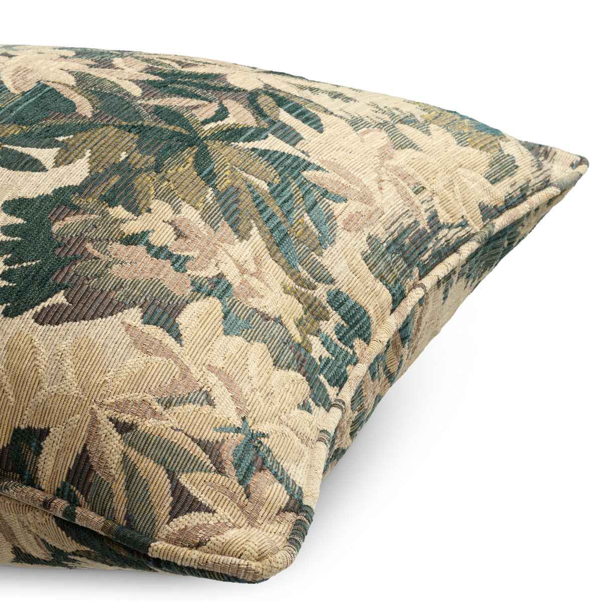Close-up of Cushion Marston L highlighting Cotton, Polyester and Marston Green (Image 2)