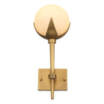 Wall Lamp Alesa Single by Eichholtz in a styled setting — Antique Brass, Alabaster (Image 4)