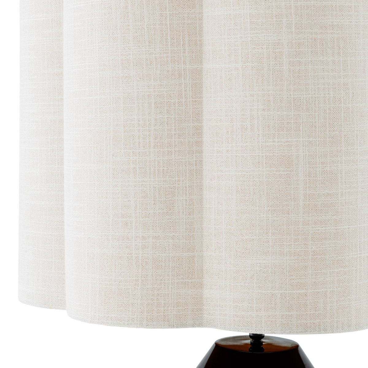 Lifestyle angle of Table Lamp Dionne with refined Piano Black, White Shade tones (Image 8)